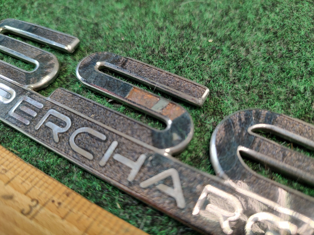 Pontiac SSEi Supercharged Gray Metal Emblem Badge Logo Nameplate Name Plate 1S4