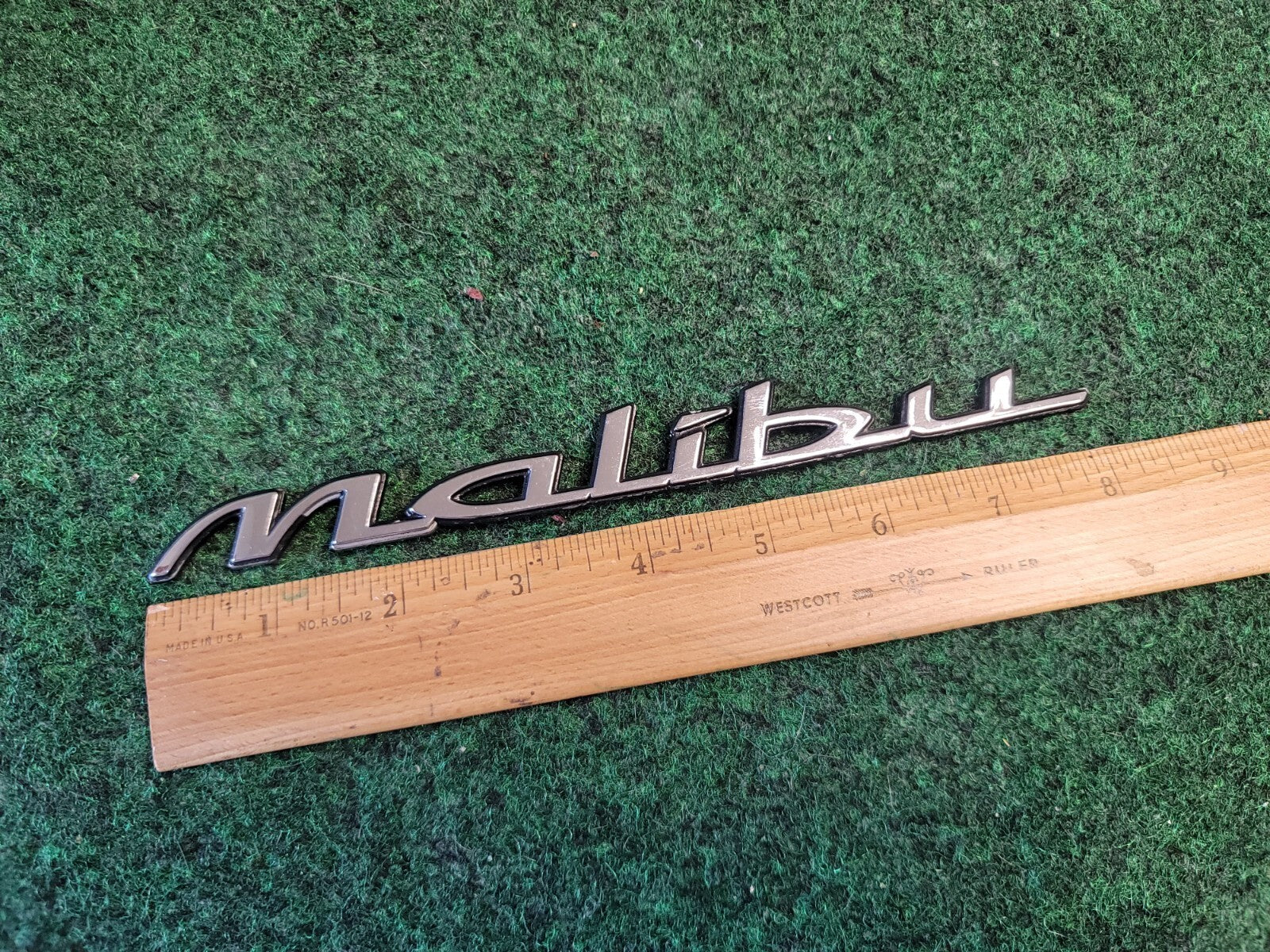 1997-2003 Chevy Malibu Chrome Rear Emblem Badge Logo Nameplate Name Plate 1M6