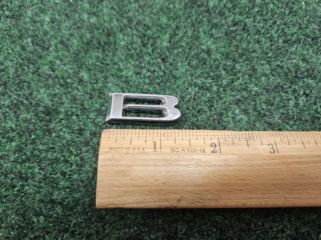 OEM "B" B Chrome Individual Letter Lettering Emblem Badge Logo Nameplate 3D 7S7