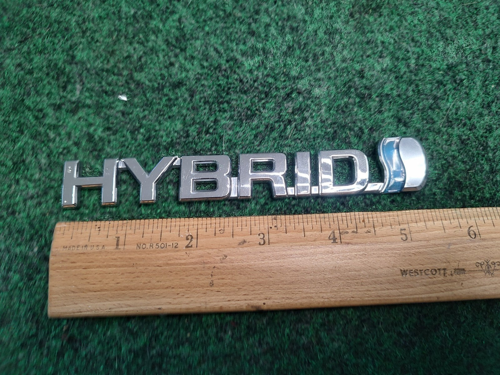 10-15 Toyota Prius Hybrid Right Fender Emblem Nameplate Badge 75374-47051 1S9