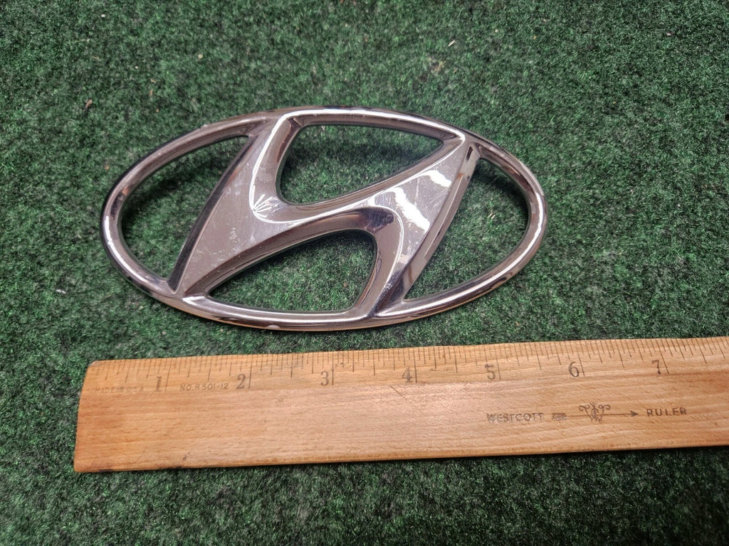 Hyundai Emblem Logo Symbol Badge Chrome OEM Nameplate Name Plate ~6" 5M3