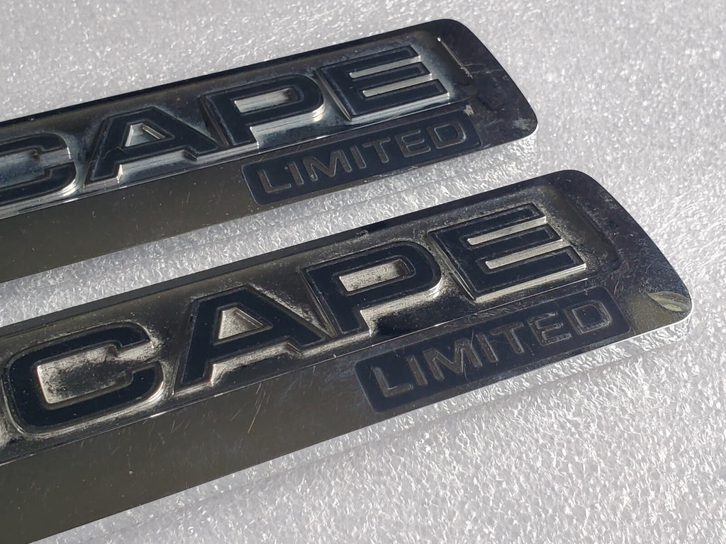 (2)08 09 10 11 12 FORD ESCAPE LIMITED REAR GATE CHROME EMBLEM LOGO BADGE OEM 2L3