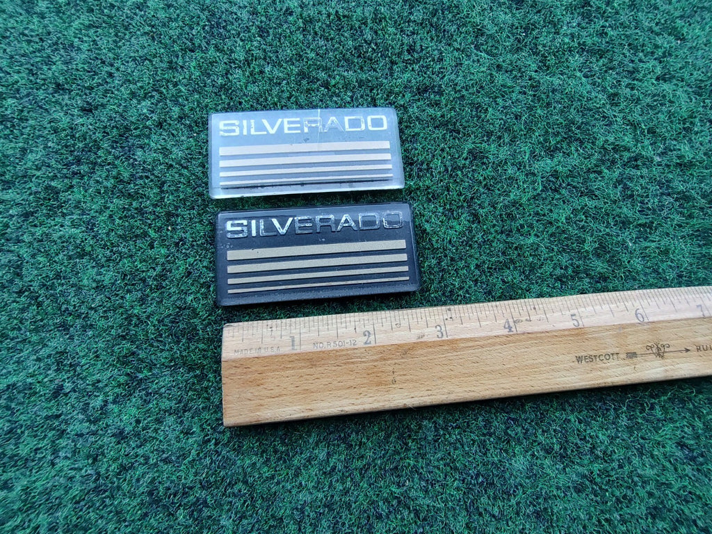 (2) 1990s Chevrolet SILVERADO Plastic Roof Panel Emblem OEM NAME PLATE Badge 5S3