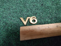 Genuine Toyota Deck Lid Emblem Gold Name Plate Badge V6 75443-AA130 / AA090 5S5