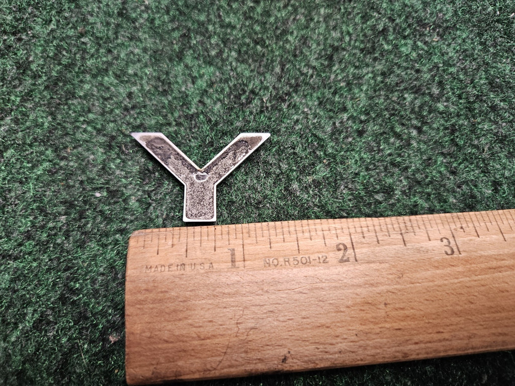 OEM "Y" Chrome Individual Letter Lettering Emblem Badge Logo Nameplate 5M9
