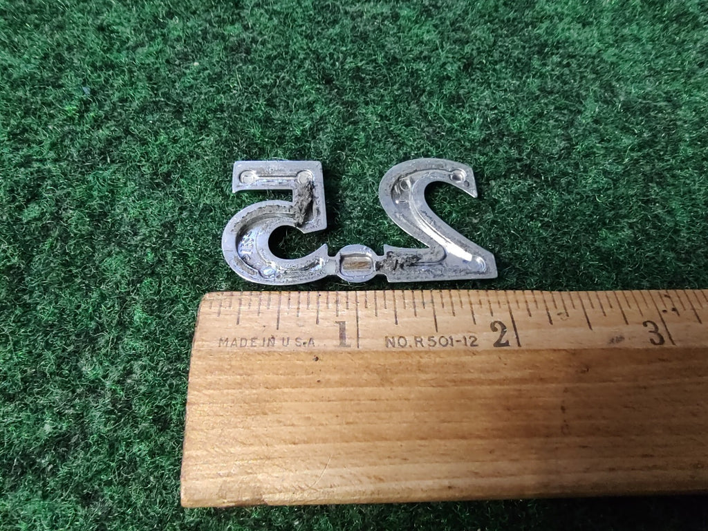 OEM 2.5 Chrome Emblem Badge Logo Nameplate Name Plate Insignia 3S6