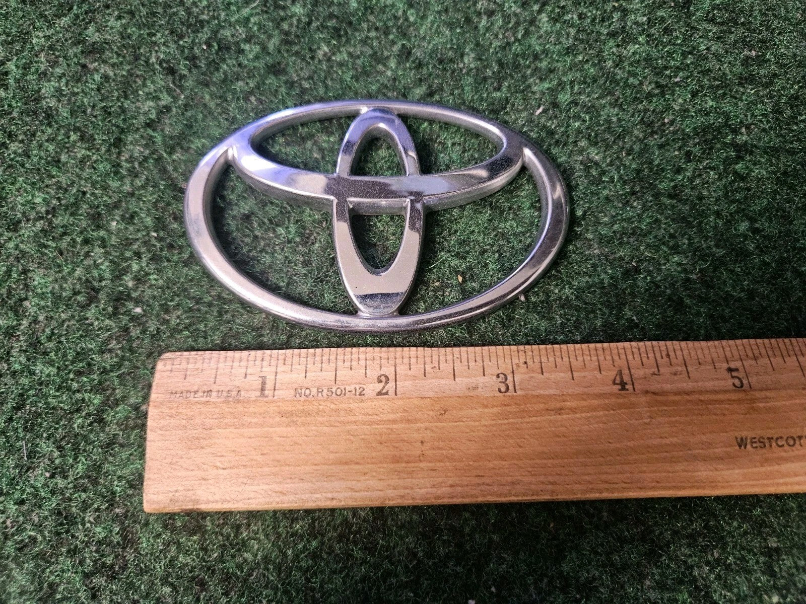 Toyota Chrome Emblem Logo Symbol Unknown Model ~3.5" 2364 4M8