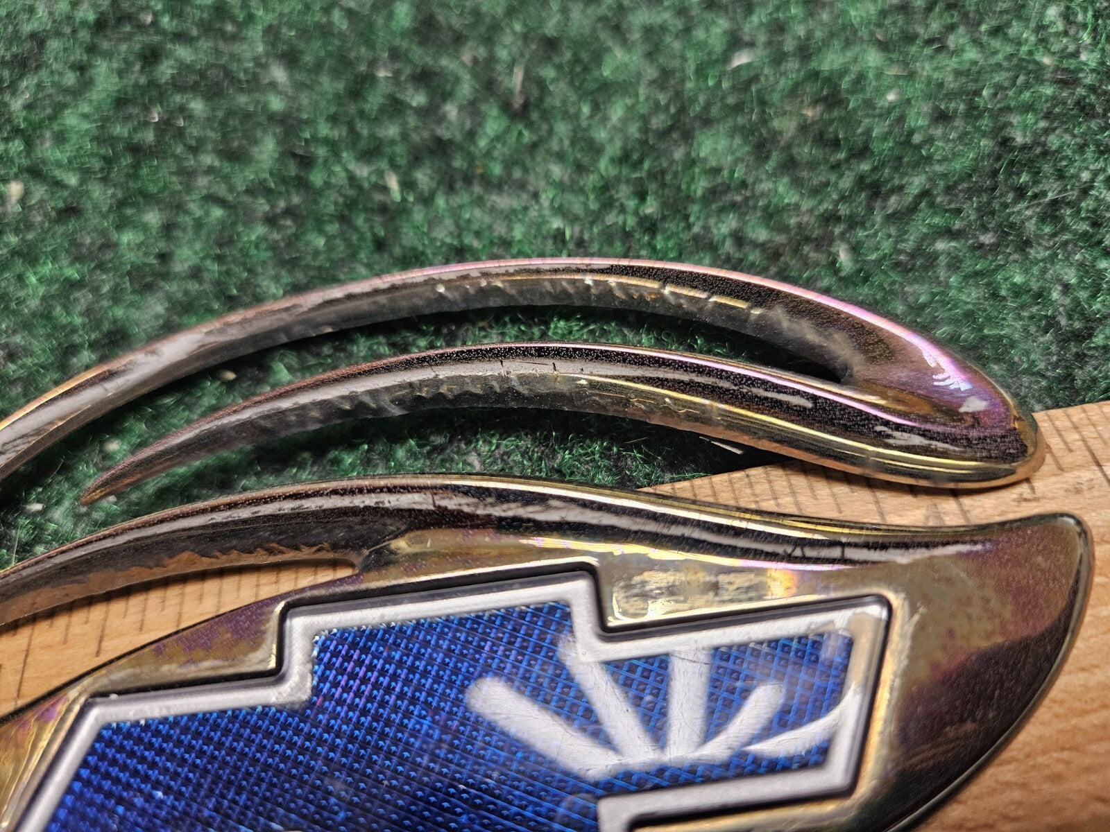Chevrolet Malibu Chrome Blue Trunk Lid Emblem Badge OEM Logo Nameplate 5M3