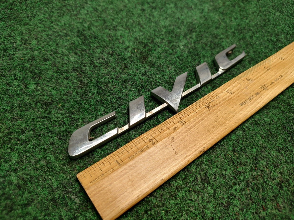 Honda Civic Chrome Plastic Emblem Badge Logo Nameplate Name Plate OEM 1S2