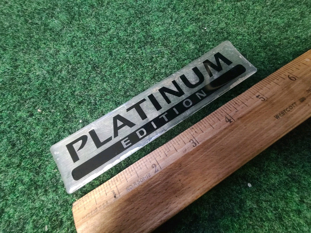 Platinum Edition Emblem Sticker Decal Badge Trunk Fender Nameplate OEM 4S3
