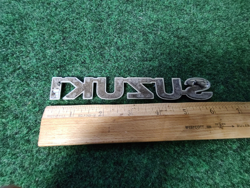 Suzuki OEM Chrome Plastic 6'' Emblem Badge Logo Nameplate Name Plate 5S6