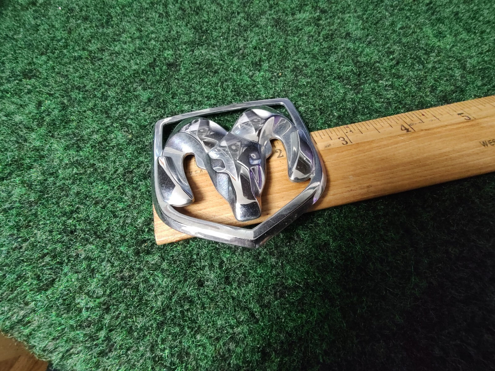 Dodge Front Grille Emblem Logo Badg OEM Name Plate Name See Measurements 6S5