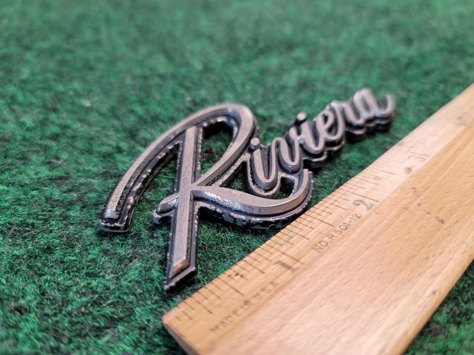 1969-1979 Buick Riviera OEM GM Emblem Nameplate Badge Logo 7L1