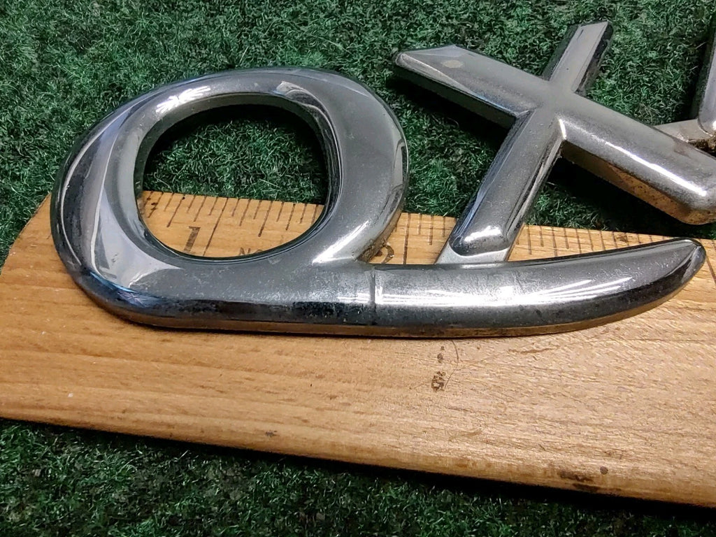 1997-2000 Infiniti QX4 Emblem Logo Letters Badge Trunk Gate Rear Chrome OEM 2S1