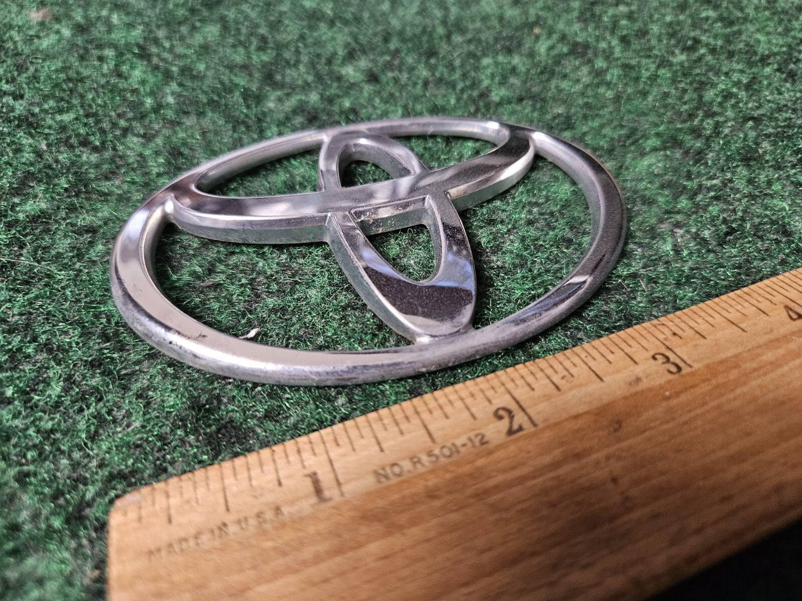 Toyota Gold Emblem Logo Symbol Name Plate Nameplate ~3.75" 3M3