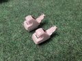 Set Of 2 GM Interior Roof Sunvisor Support Clip Hanger Light Grey OEM 15824912