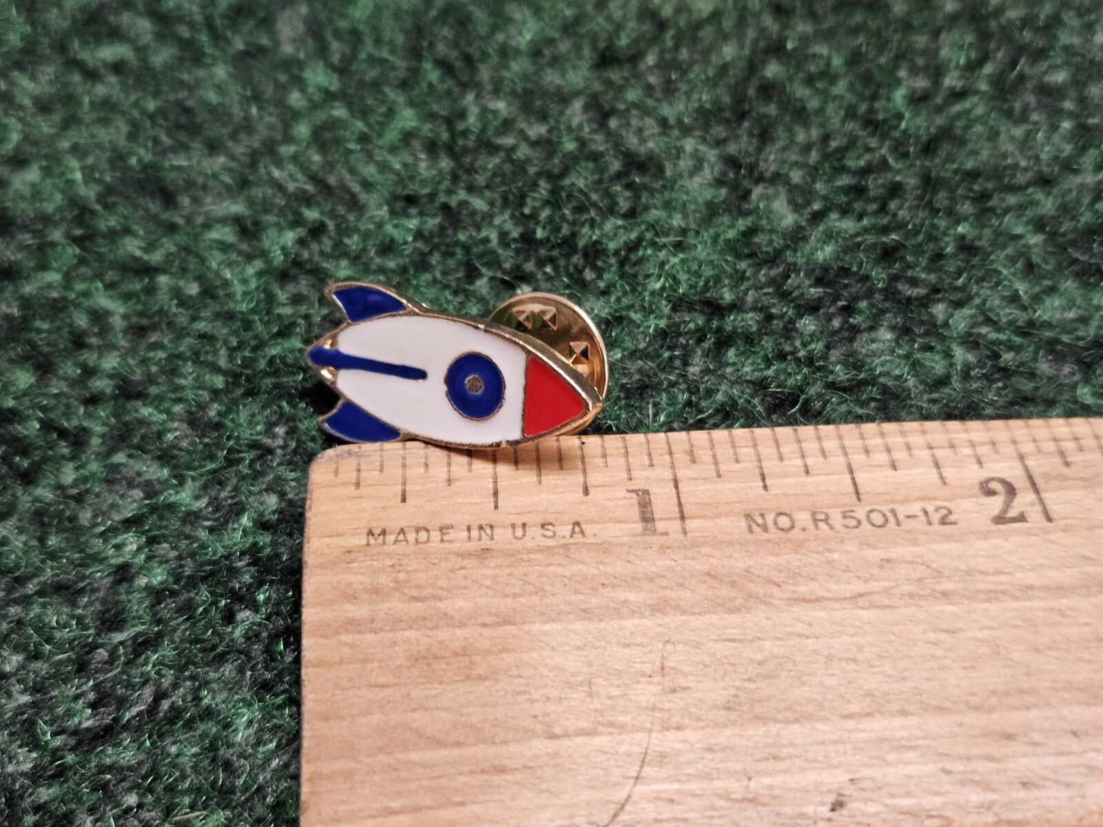SPACE ROCKET LOGO PIN GREAT FOR ANY COLLECTION Lapel