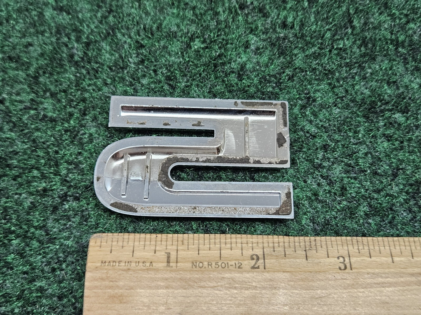 OEM 3D "5" Chrome Individual Number Lettering Emblem Badge 3D Logo Nameplate 7S9