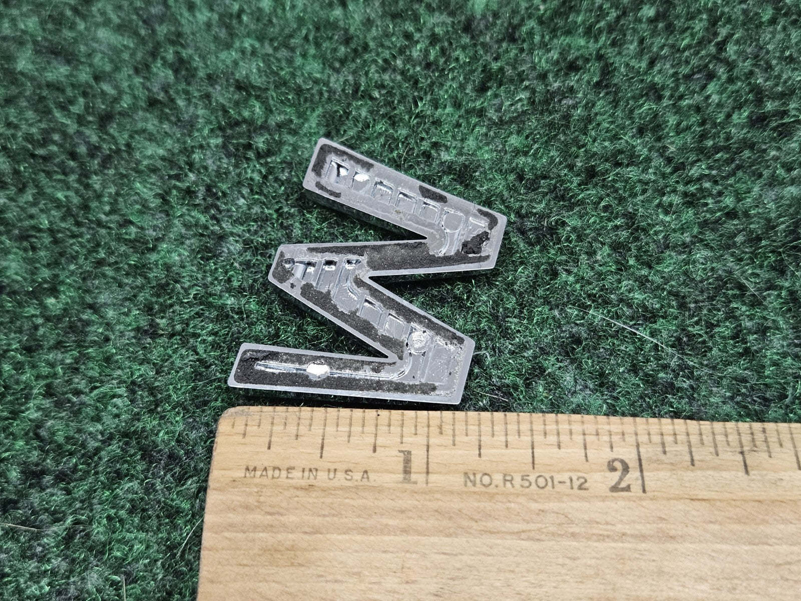 OEM "W" Silver Individual Letter Lettering Emblem Badge Logo Nameplate 3D 7S7