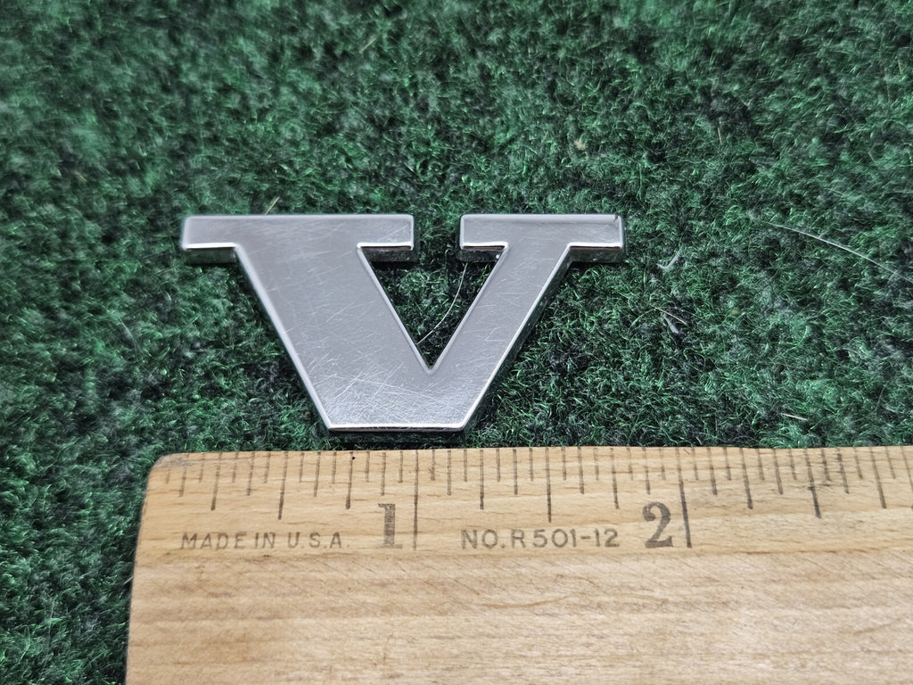 OEM "V" Chrome Individual Letter Lettering Emblem Badge Logo Volvo Nameplate 7S7