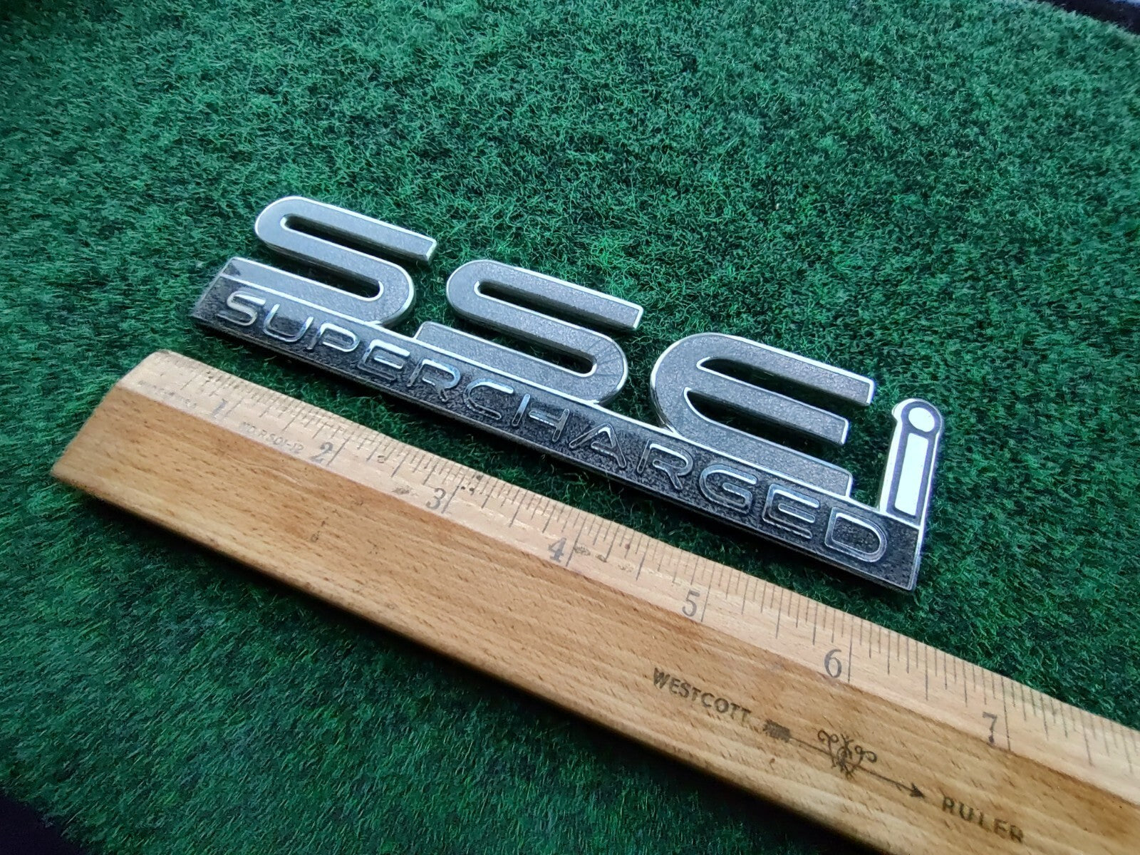 Pontiac SSEi Supercharged Gray Metal Emblem Badge Logo Nameplate Name Plate 5S3