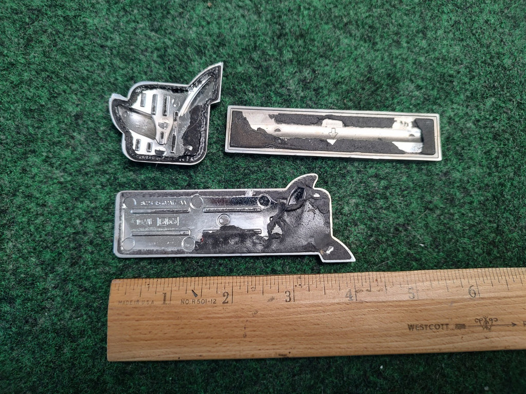 (3) Ford Rear Gate Chrome Flex Fuel Emblem Badge Logo Leaf Name Plate 4S3