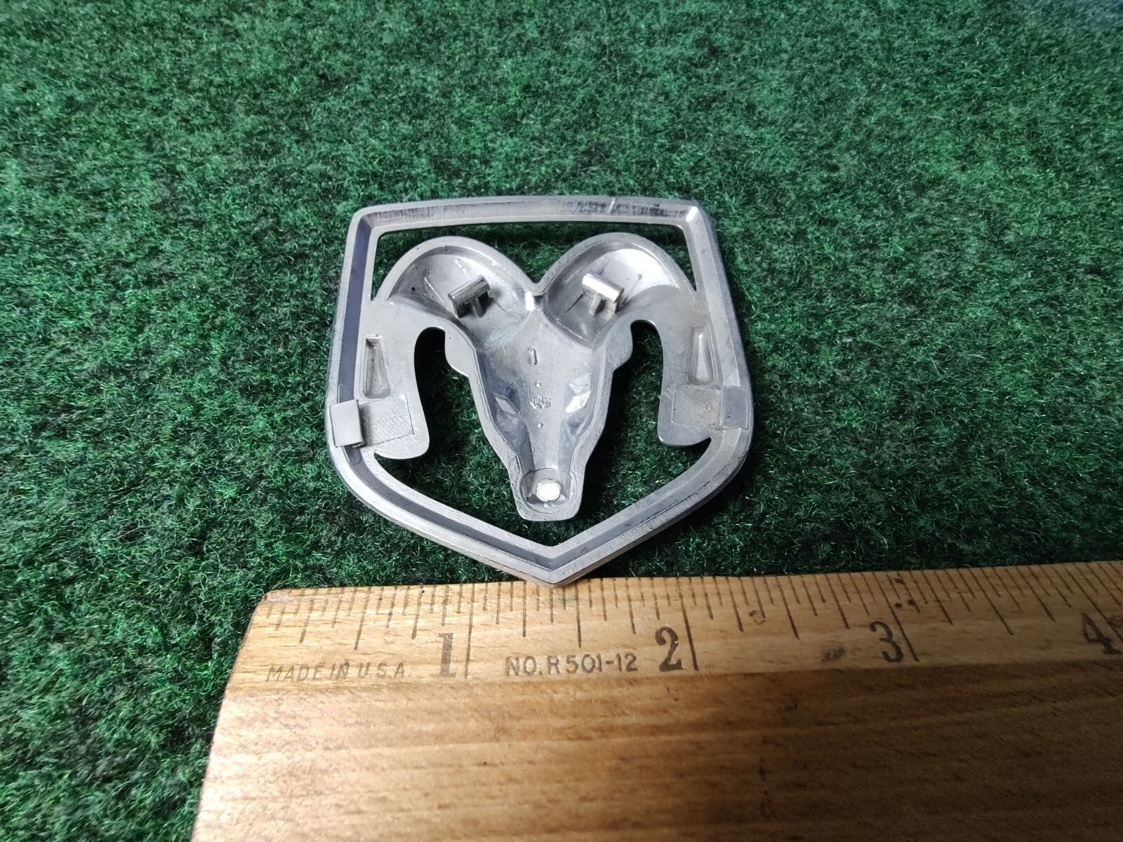 Dodge Front Grille Emblem Logo Badg OEM Name Plate Name See Measurements 6S6