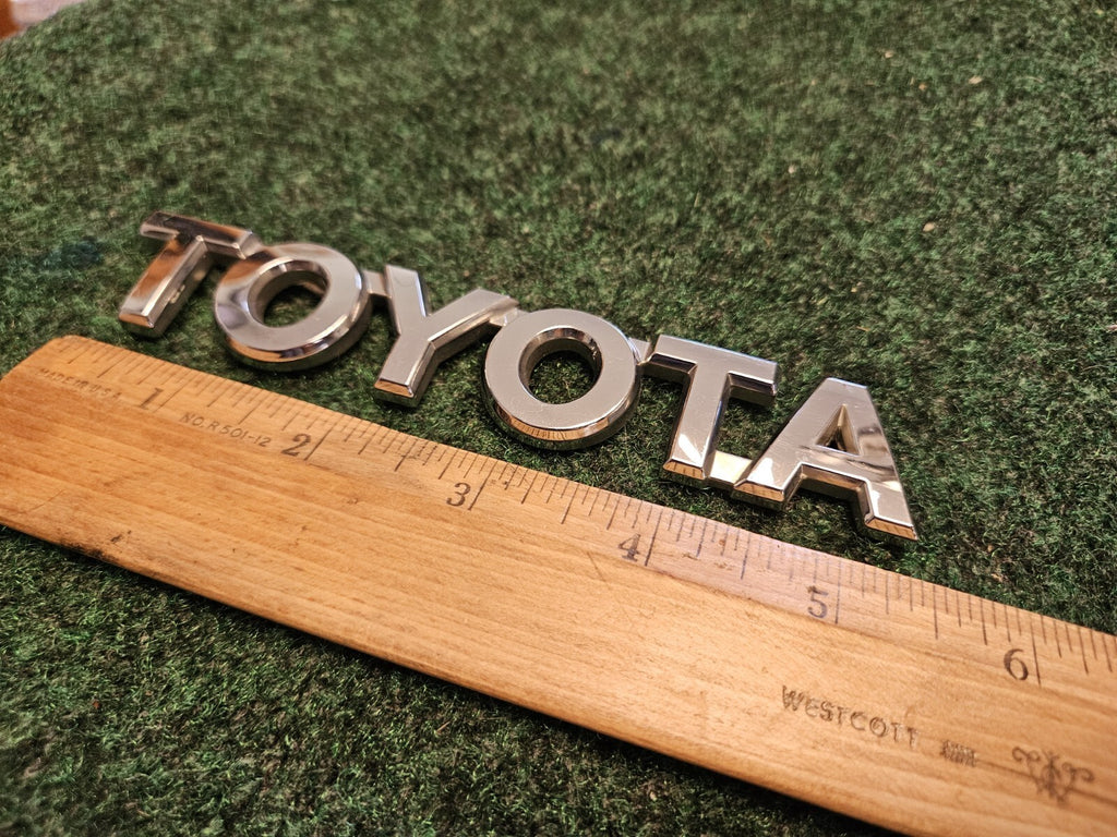 Toyota Rear Trunk Lid Emblem Name Plate Nameplate 5.5" Chrome OEM 5M4