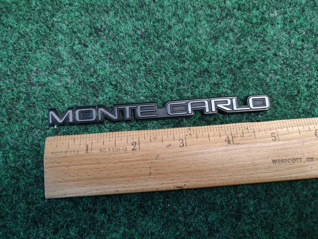 1995-1999 Chevrolet Chevy Monte Carlo Factory Silver Dash Board Emblem Badge 4S8