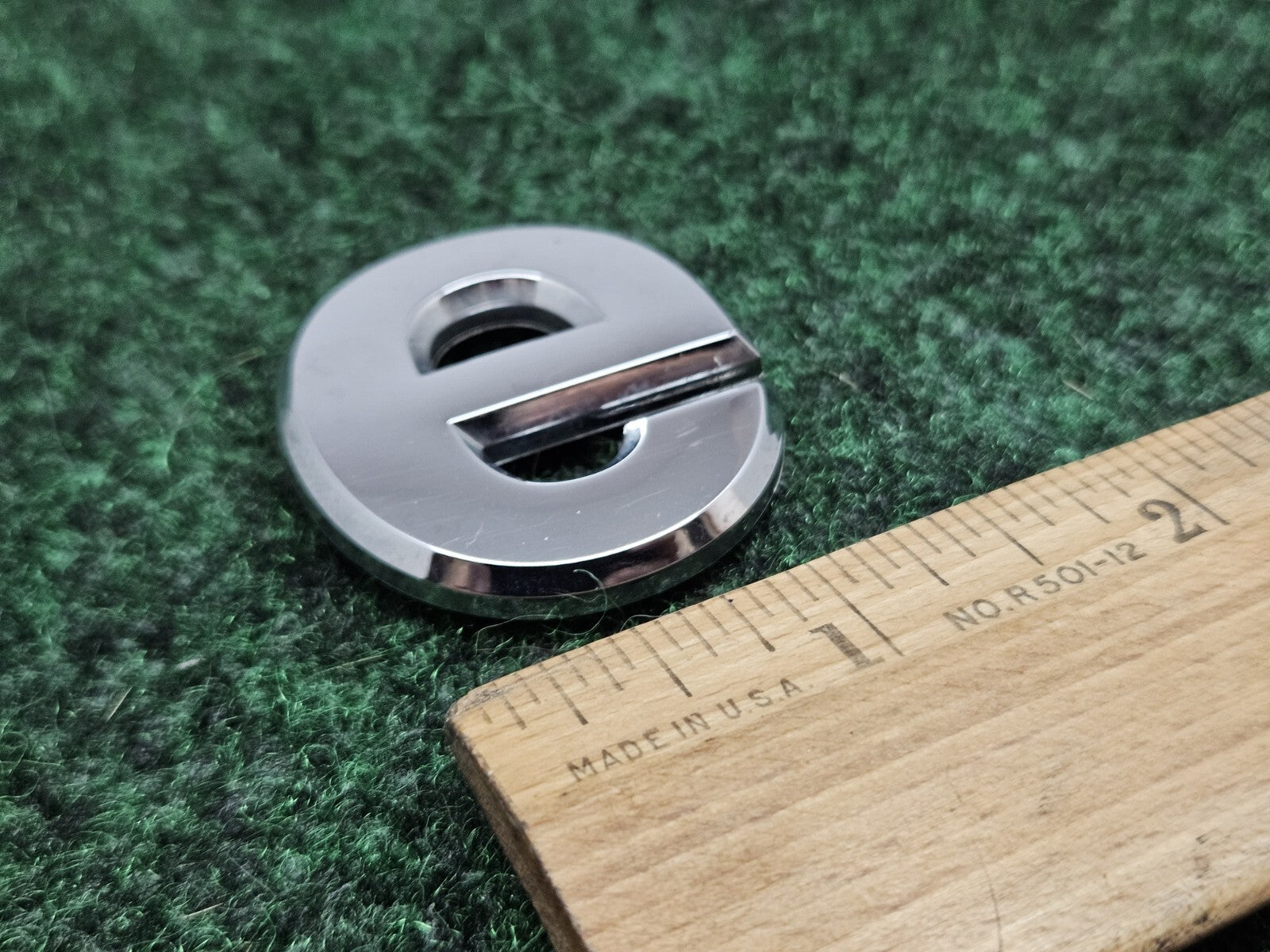 Jeep OEM "E" Chrome Hood Hatch Letter Emblem Badge Logo Nameplate 7S6