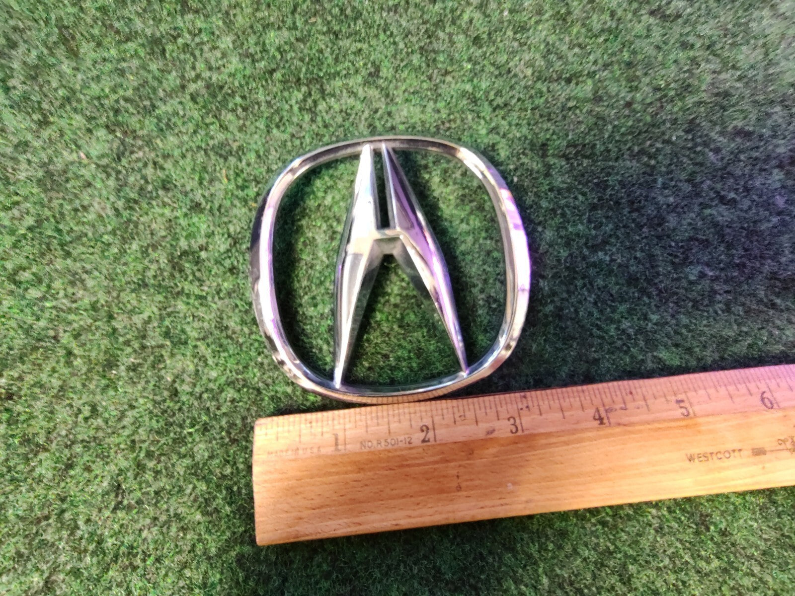 2000-2006 ACURA MDX A EMBLEM REAR TRUNK LID LOGO SYMBOL BADGE CHROME OEM 4L5