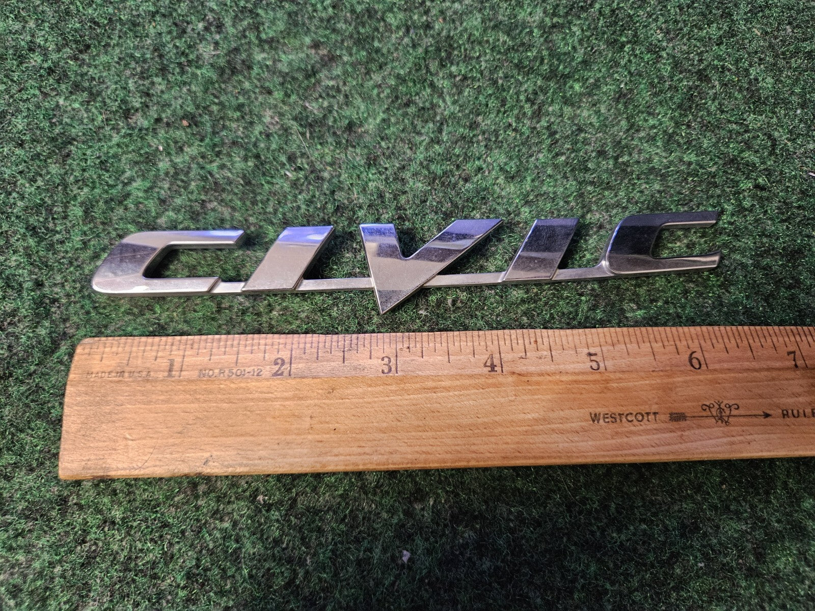 1996-2010 Honda Civic Emblem Logo Letter Badge Trunk Rear Chrome Name Plate 5M1