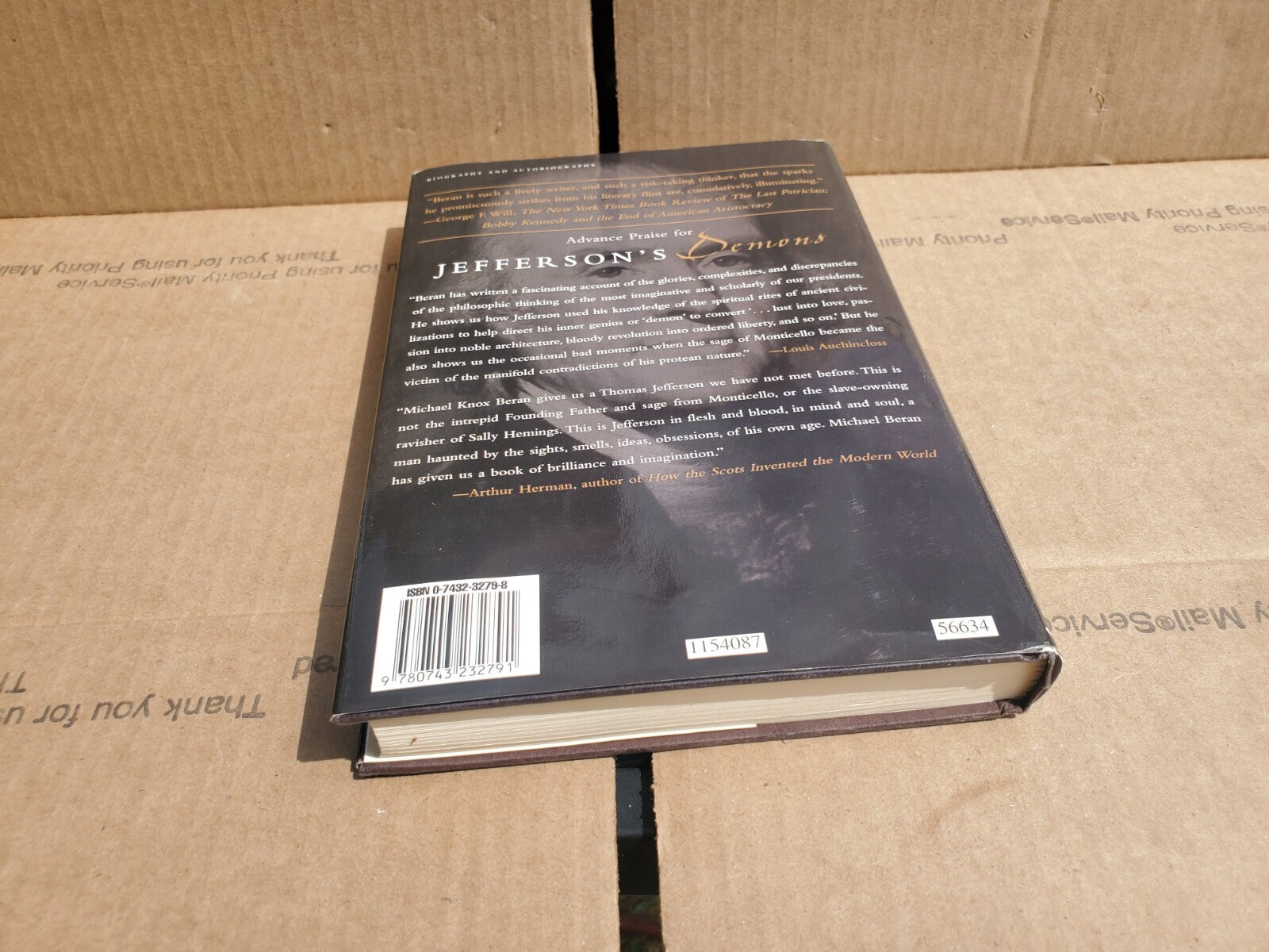 Jeffersons Demons: Portrait of a Restless Mind - Hardcover - B3