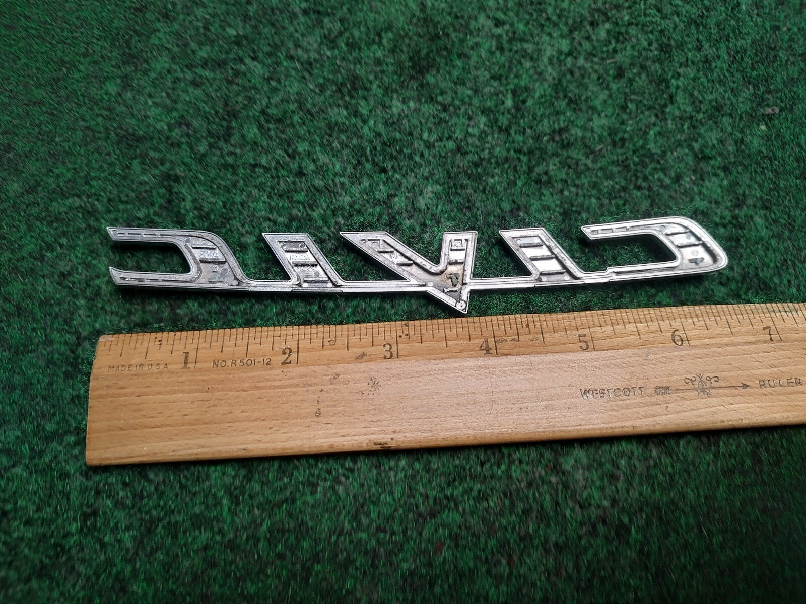 1996-2010 Honda Civic Emblem Logo Letter Badge Trunk Rear Chrome Name Plate 1S1