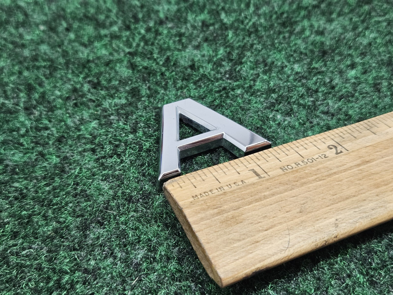 OEM "A" 3D Chrome Individual Letter A Lettering Emblem Badge Logo Nameplate 2S2