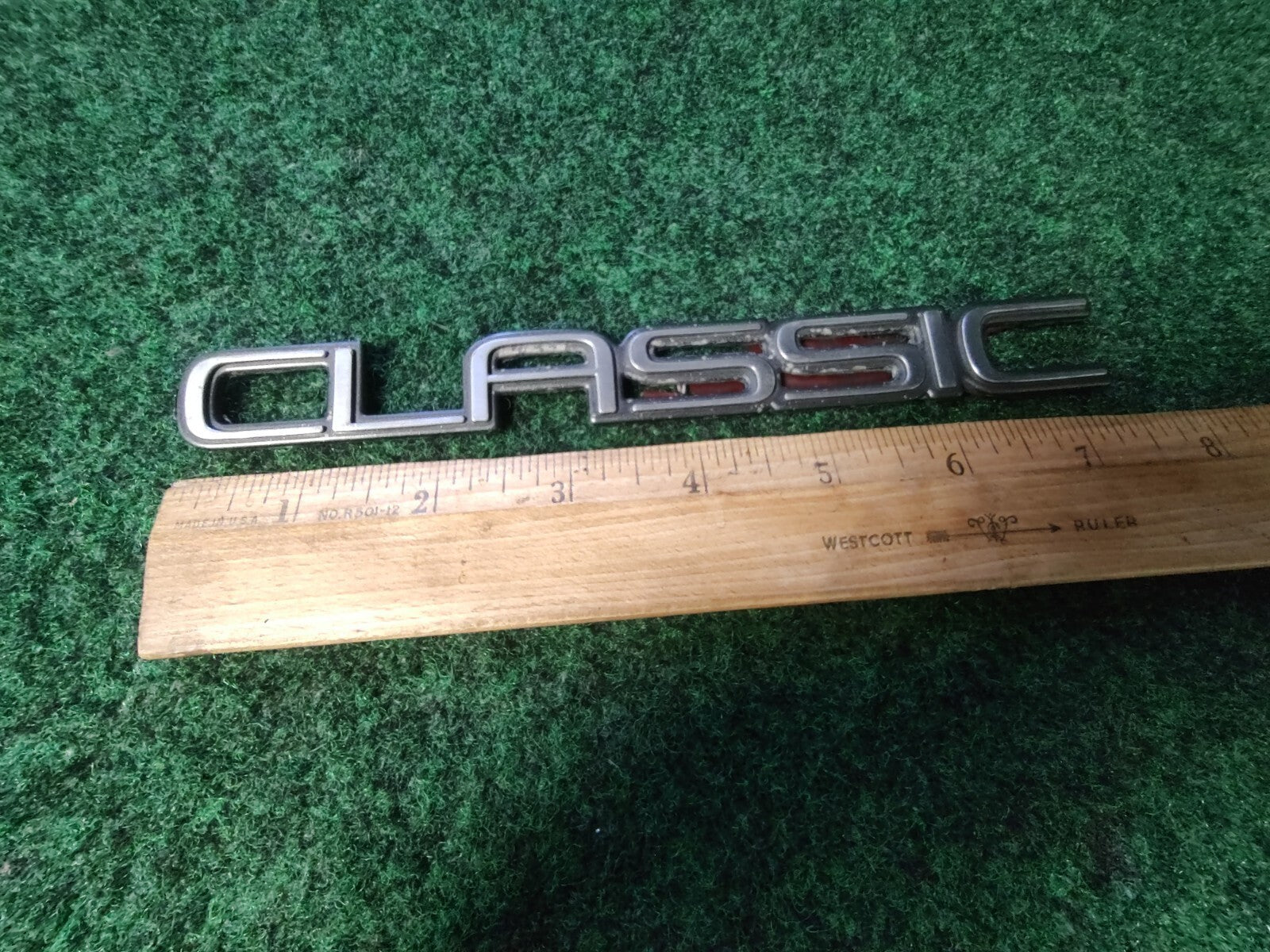 Chevy OEM Caprice Classic Chrome Emblem Badge Logo Nameplate Name Plate 8L2