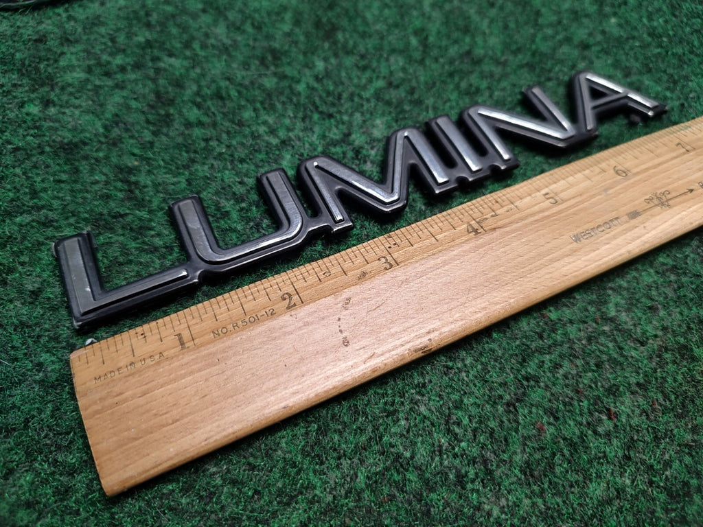 Chevy OEM Lumina Chrome 7" Emblem Badge Logo Nameplate Name Plate Insignia 1S1
