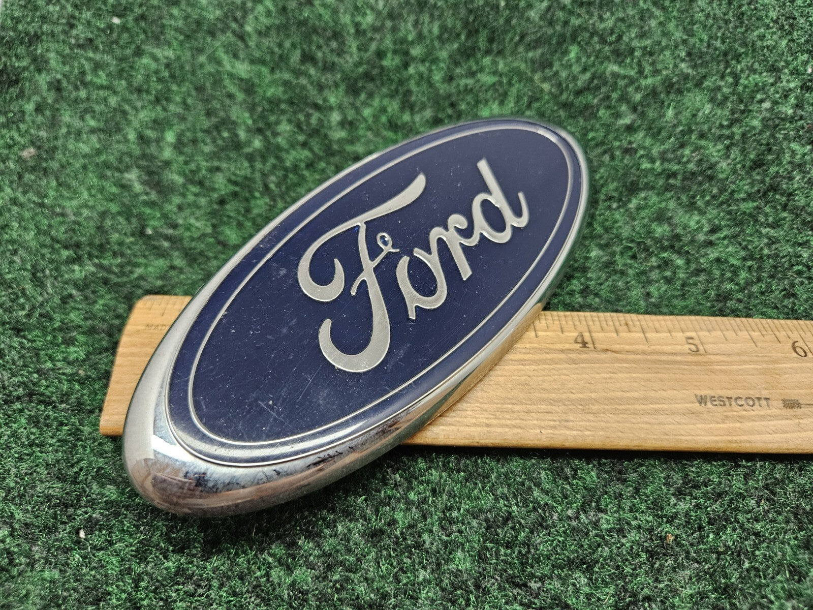 Ford OEM Blue Chrome Oval 5.75" Emblem Badge Logo Nameplate F85B-15402A16-AA GL1