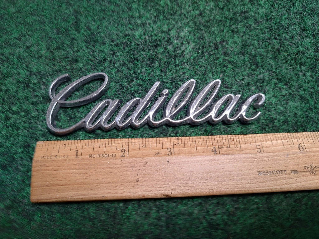 Cadillac Chrome Plastic 5 1/4" 5.25" Emblem Badge Logo Nameplate Name Plate 1S1