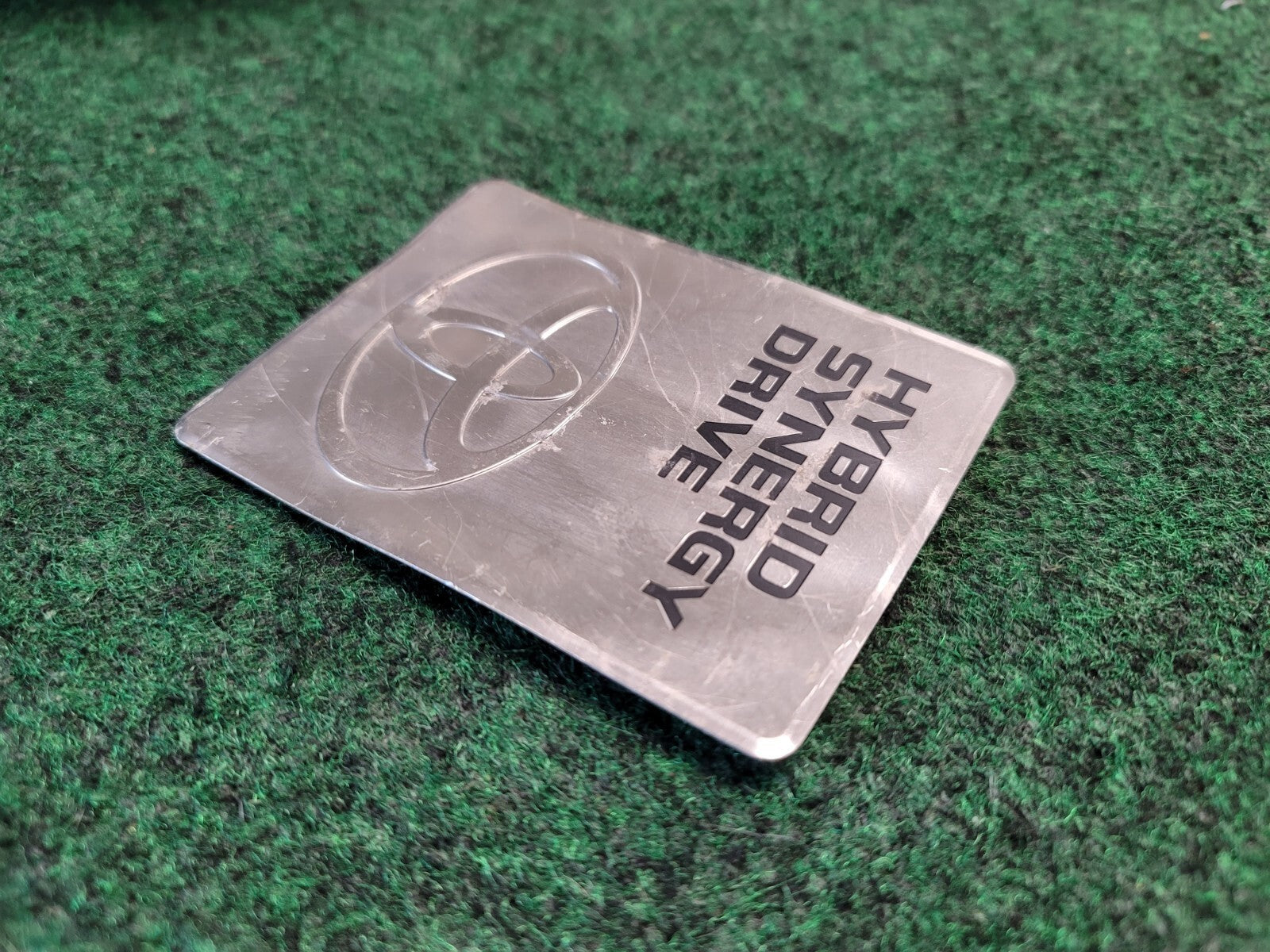 2004-2009 TOYOTA PRIUS HYBRID SYNERGY DRIVE DC CONVERTER EMBLEM BADGE OEM 2M3