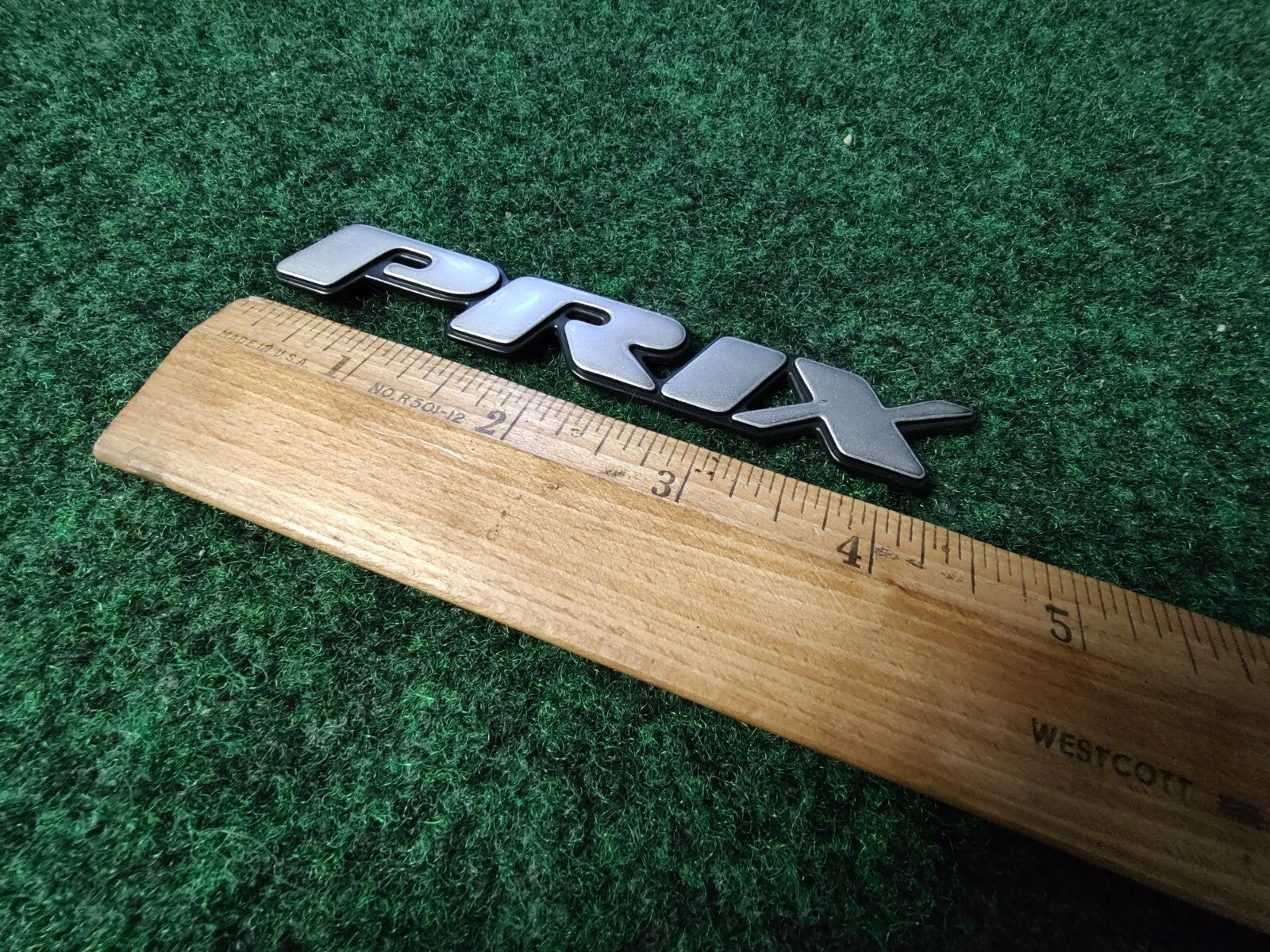 1997 - 2003 Pontiac Grand " Prix " Door Name Plate Silver NAMEPLATE OEM 3S6