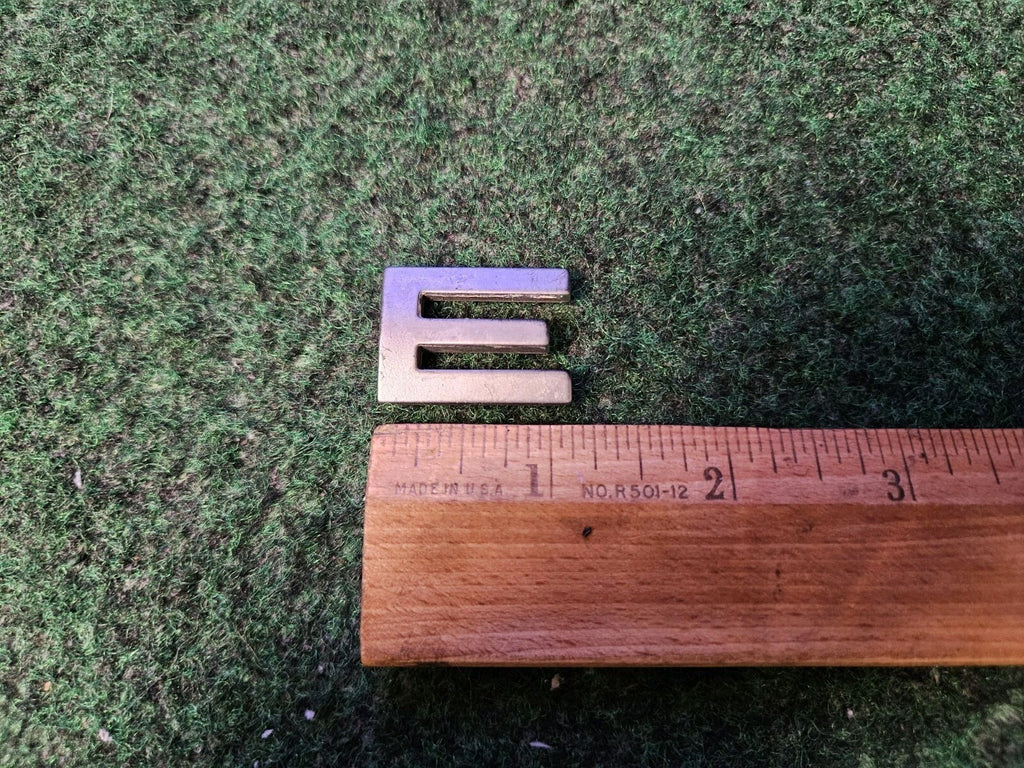 OEM "E" Chrome Individual Letter Lettering Emblem Badge Logo Nameplate 5L9