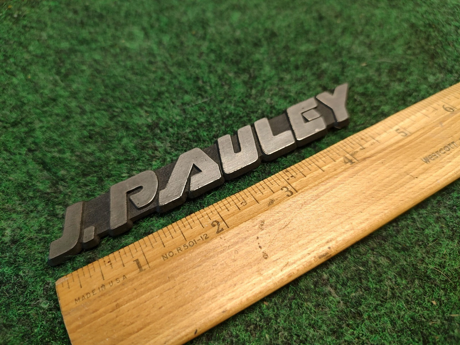J. PAULEY Emblem Logo Name Plate Decal BADGE NAMEPLATE 4S4