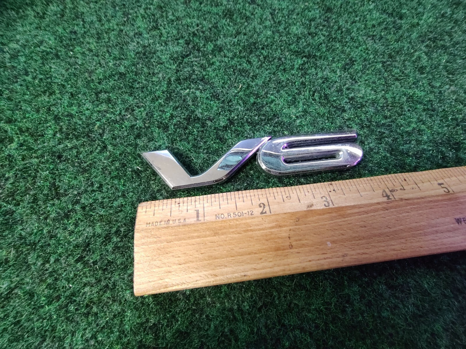 2003-2008 Mazda 6 Hatchback V6 Emblem Letters Logo Badge Rear Chrome OEM 1M6