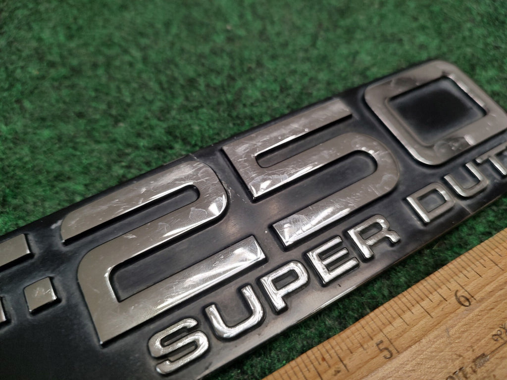 1992-2004 FORD F-250 XL Super Duty Fender Emblem Nameplate Badge OEM 2S3