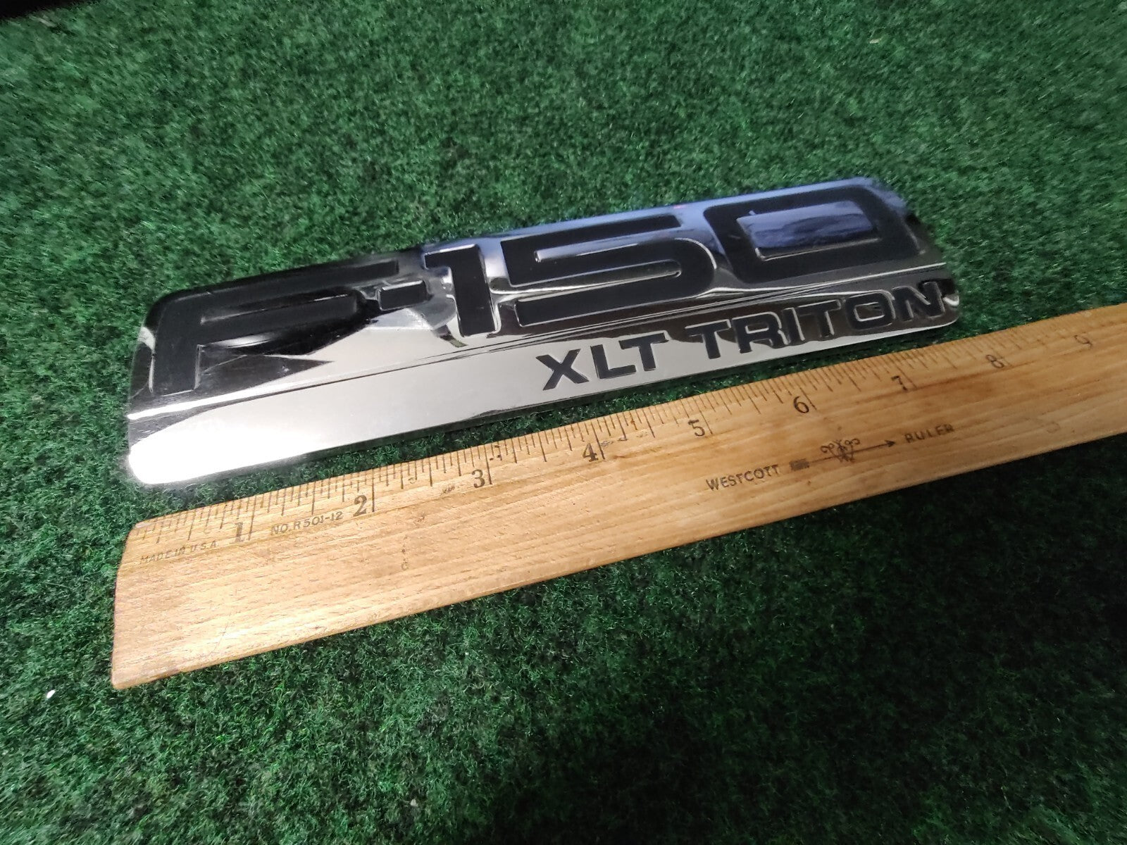 Ford F-150 F150 XLT Triton Emblem Badge Decal Logo Fender SIDE Chrome OEM 7S1