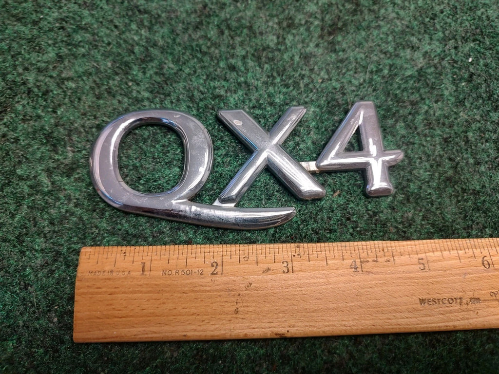 1997-2000 Infiniti QX4 Emblem Logo Letters Badge Trunk Gate Rear Chrome OEM 2S1