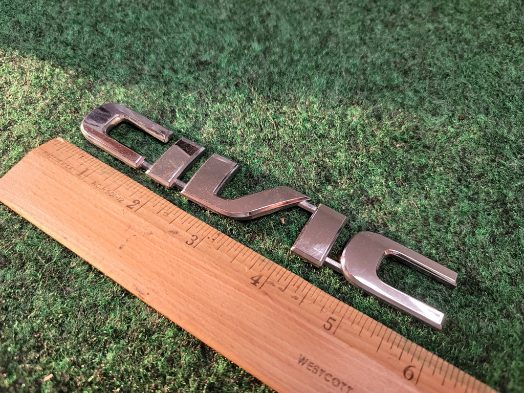 Honda OEM Civic 6" Chrome Plastic Emblem Badge Logo Nameplate Name Plate 2M6