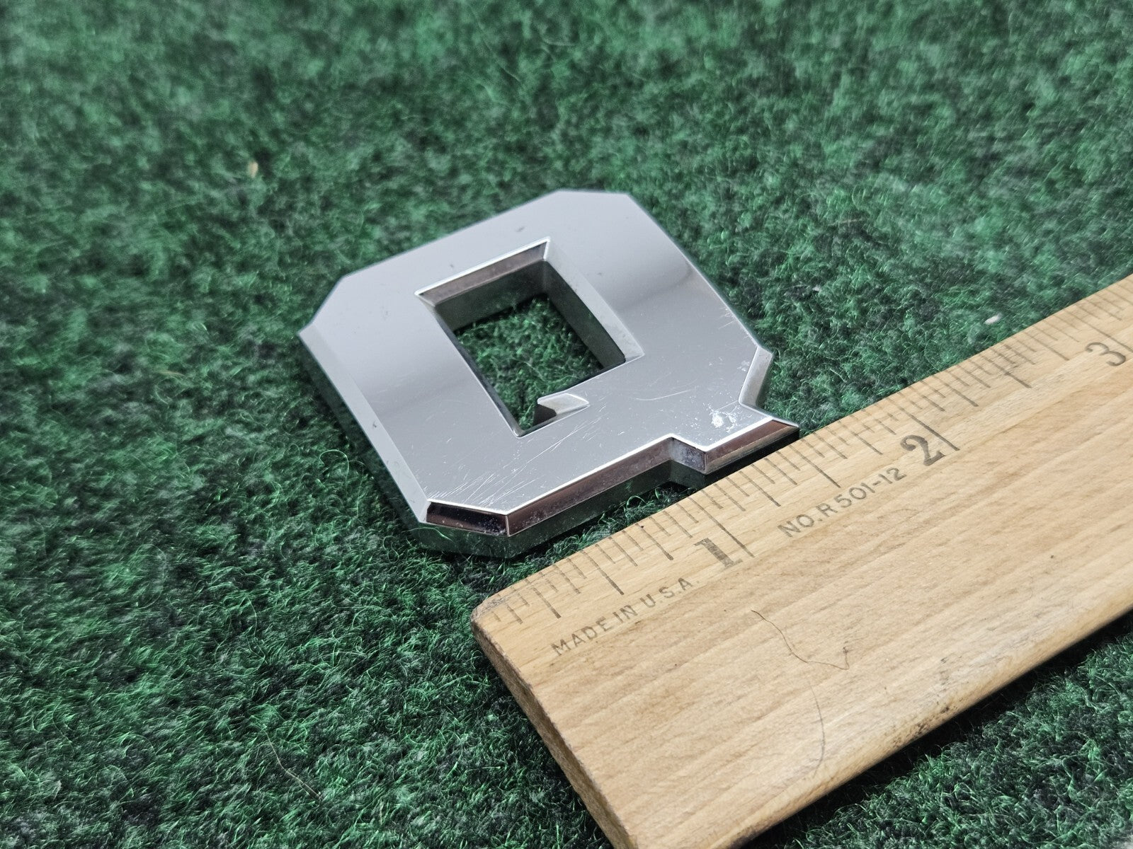 OEM "Q" Chrome Individual Letter Lettering Emblem Badge Logo Nameplate 7S9