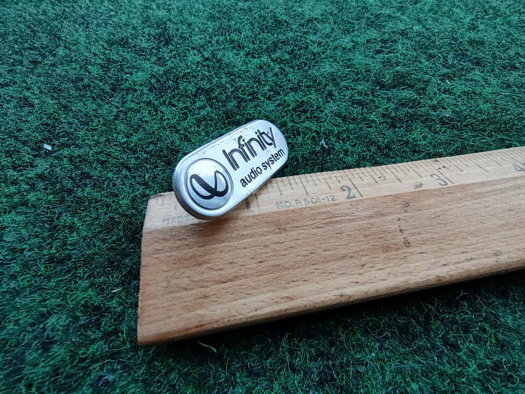 Infinity Audio System Speaker Badge Logo Emblem Name Plate OEM 5S3